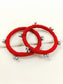 Samanvita Red Fabric Bangles with Ghungroo