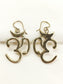Nishik Golden Men's Earrings