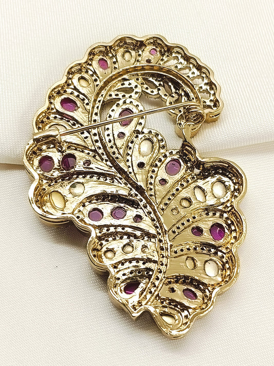 Sarvesh Ruby Men's Brooch