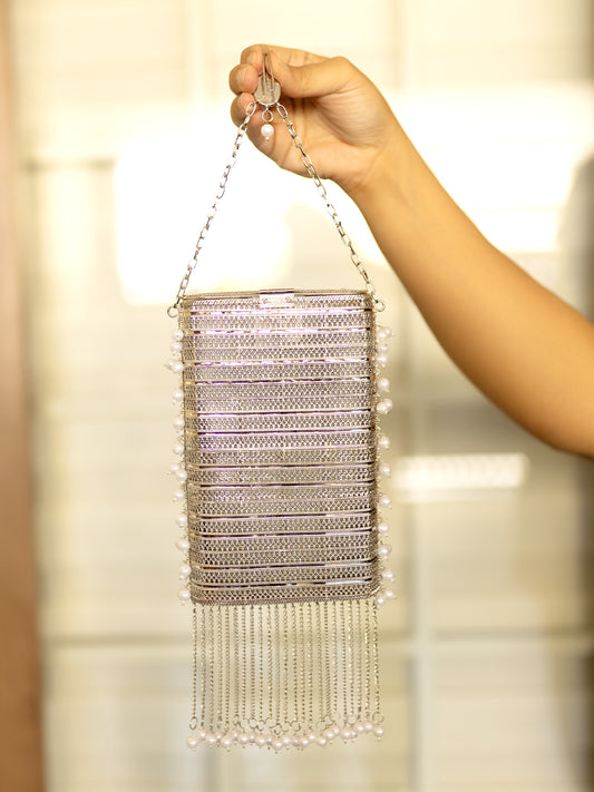 Shabana Silver Mobile Pouch