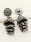 Lipi Green Oxidized Jhumki