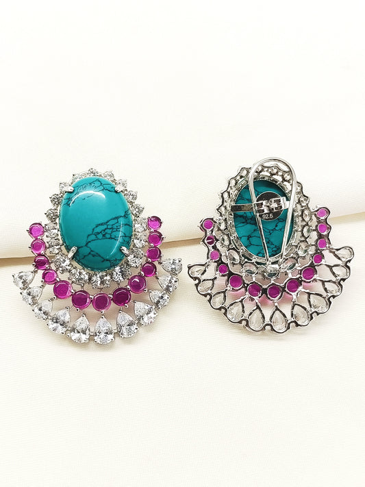 Baidehi Multi Colour 92.5 Silver Natural Stone Tops