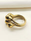 Adeeva Golden Men's Finger Ring