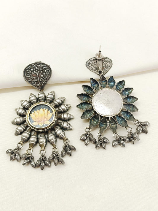 Erisha Multi Colour Oxidized Earring
