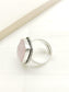 Tortile Baby Pink Oxidized Finger Ring