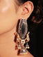 Aashna Navy Blue Two Tone Polish Boutique Earrings