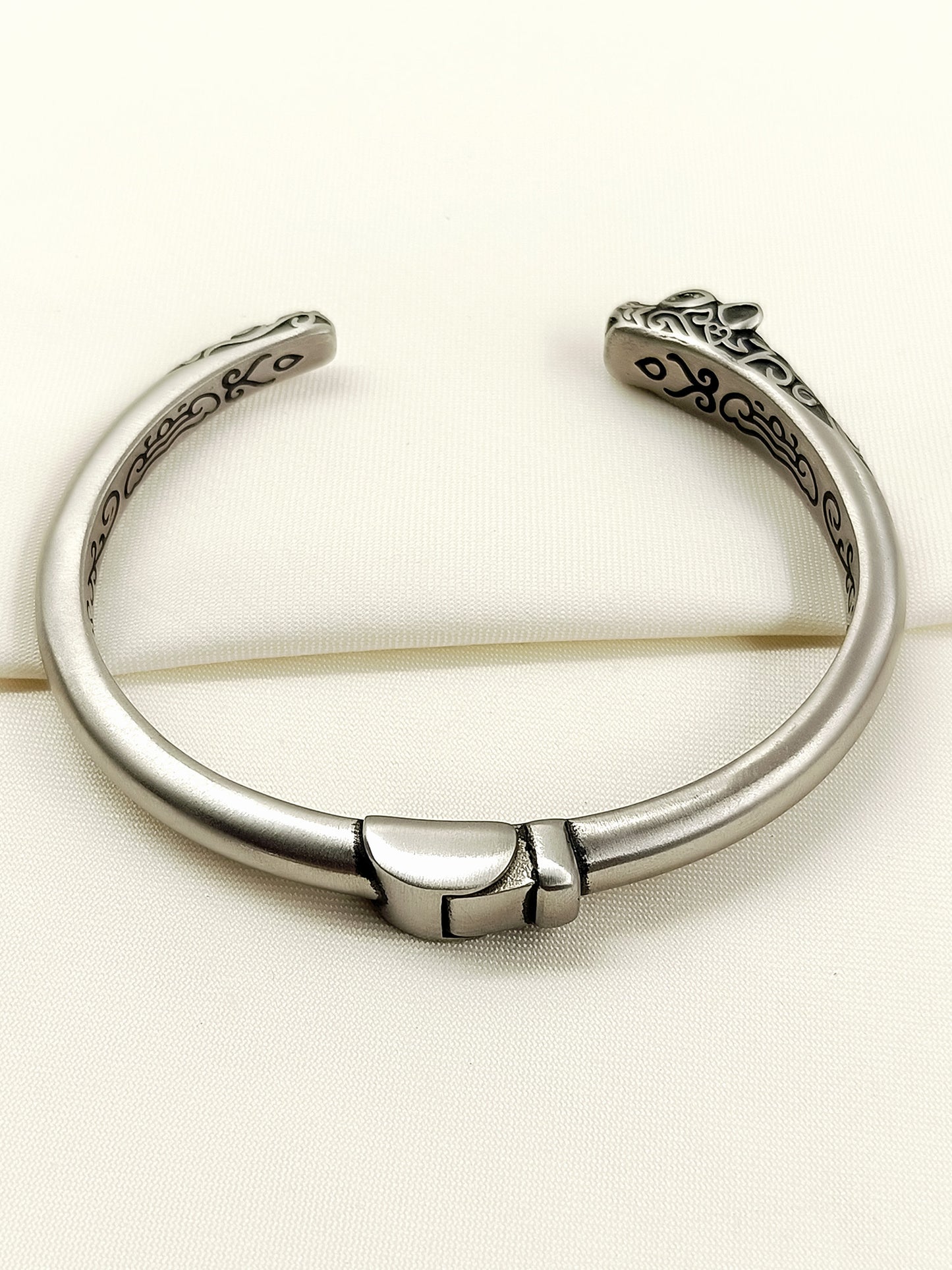 Ronav Panther Gun Metal Men's Bracelet