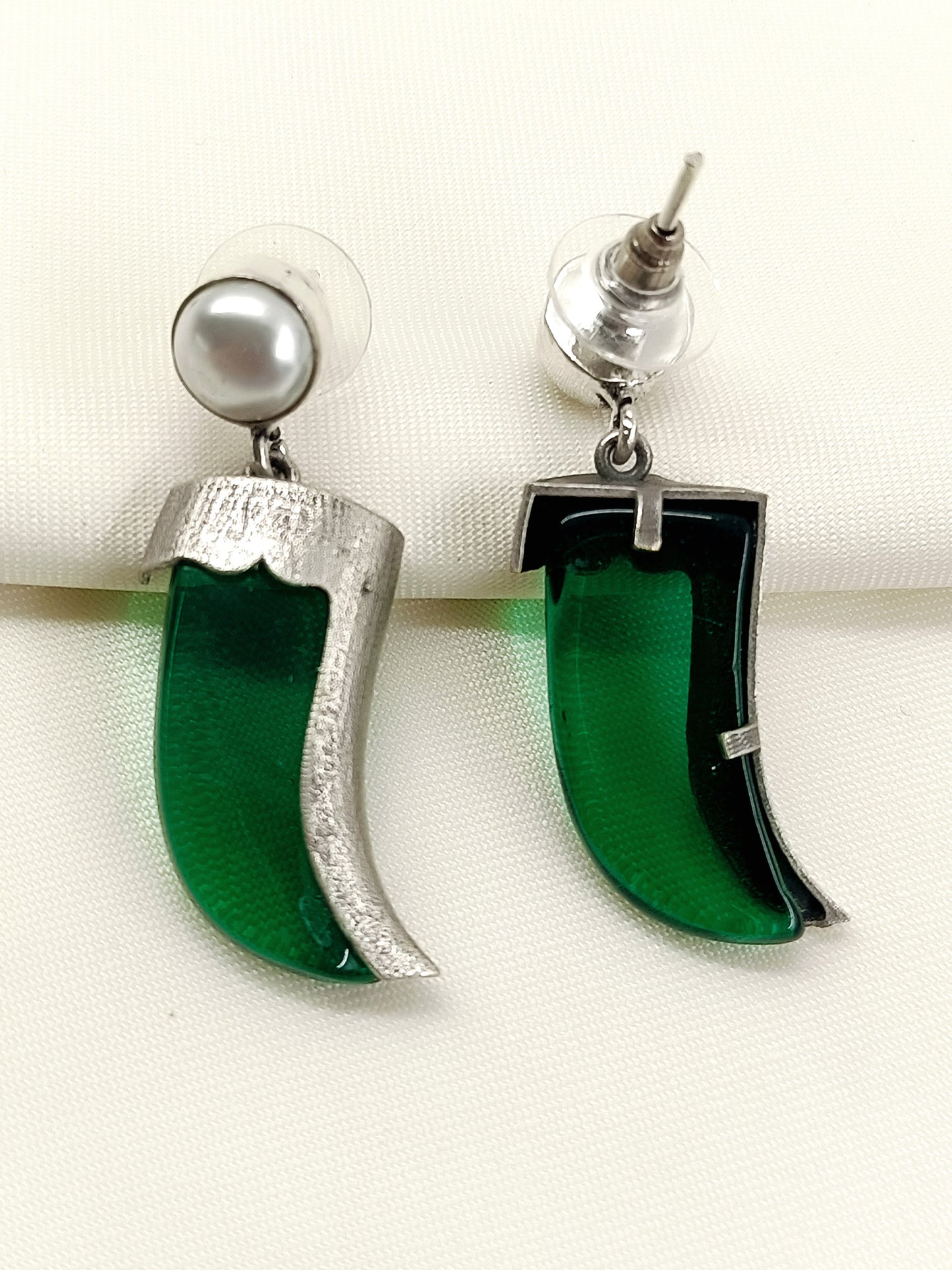 Harit Green Men's Earring