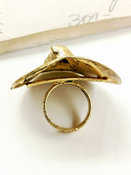 Milan Golden Tribal Men's Ring