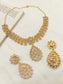 Prajakta White American Diamond Necklace Set