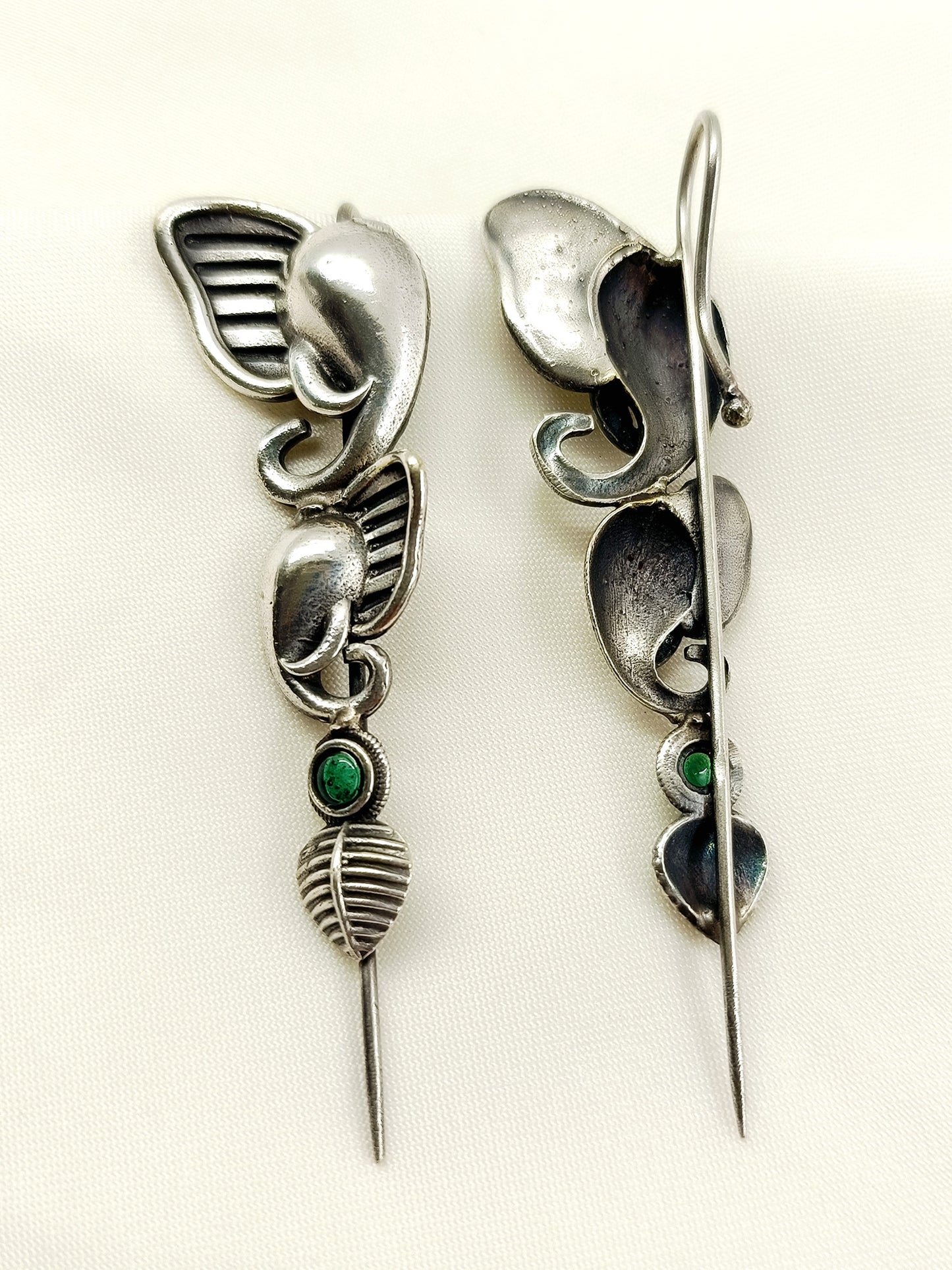 Gagan Green Elephant Men's Earcuffs