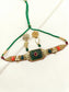 Brisa R&G Carved Stone Fusion Kundan Choker Set