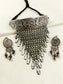 Madhubani Plain Oxidized Choker Set