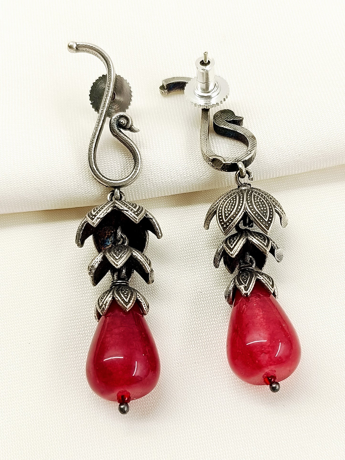 Ajmera Ruby Oxidized Jhumki