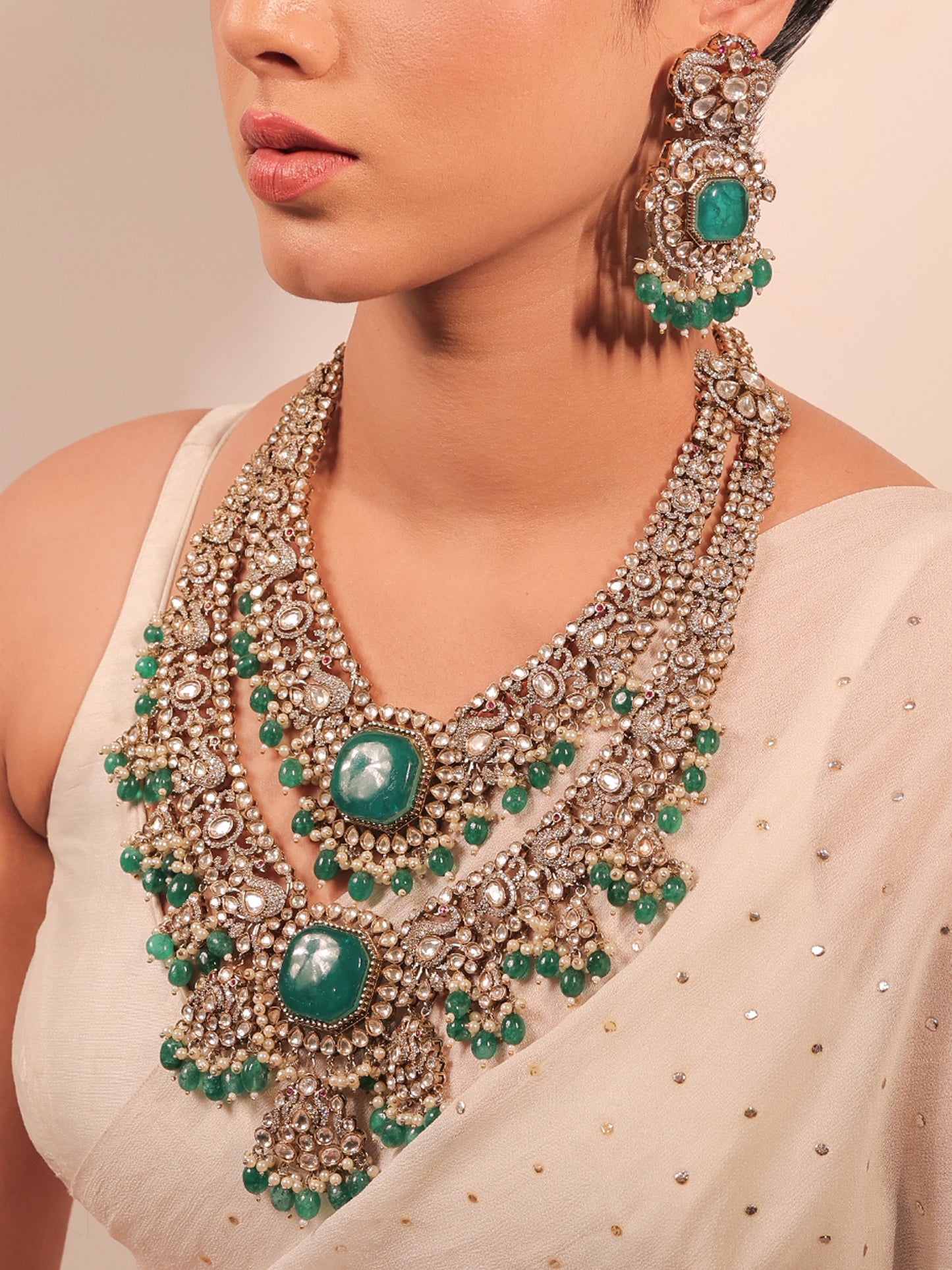 Loveina Green Victorian Bridal Set