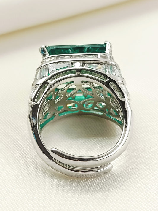 Bodhi Green American Diamond Finger Ring