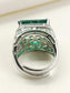 Bodhi Green American Diamond Finger Ring