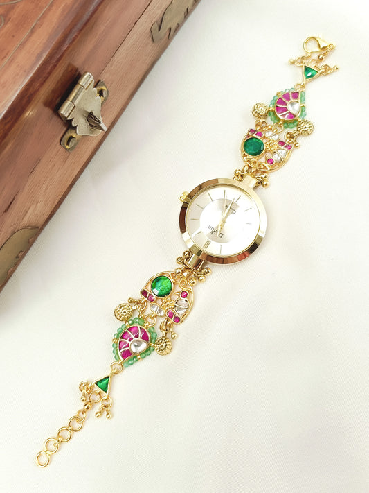 Mangla's Paachi Kundan Watch