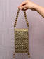 Saavi Green Golden Mobile Pouch