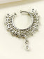 Shifa White American Diamond Nath