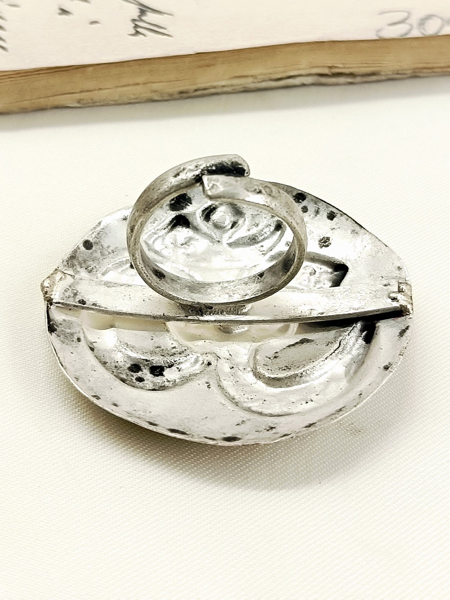 Lukesh Silver Tribal Men's Ring