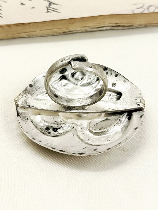 Lukesh Silver Tribal Men's Ring