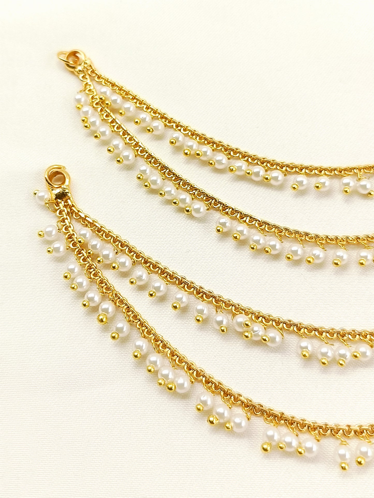Shuchi Golden Traditional Ear Chain