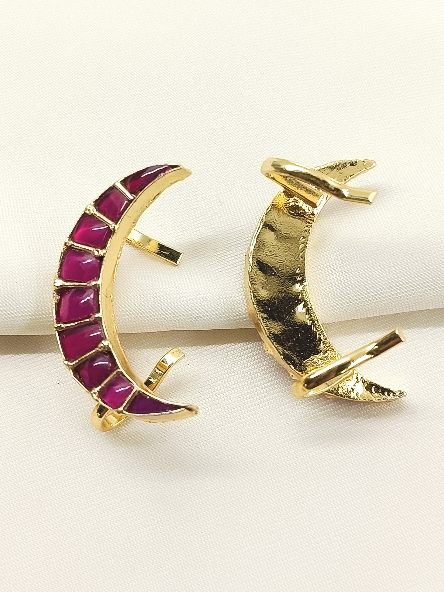 Malhar Ruby Men's Earcuff With Stud
