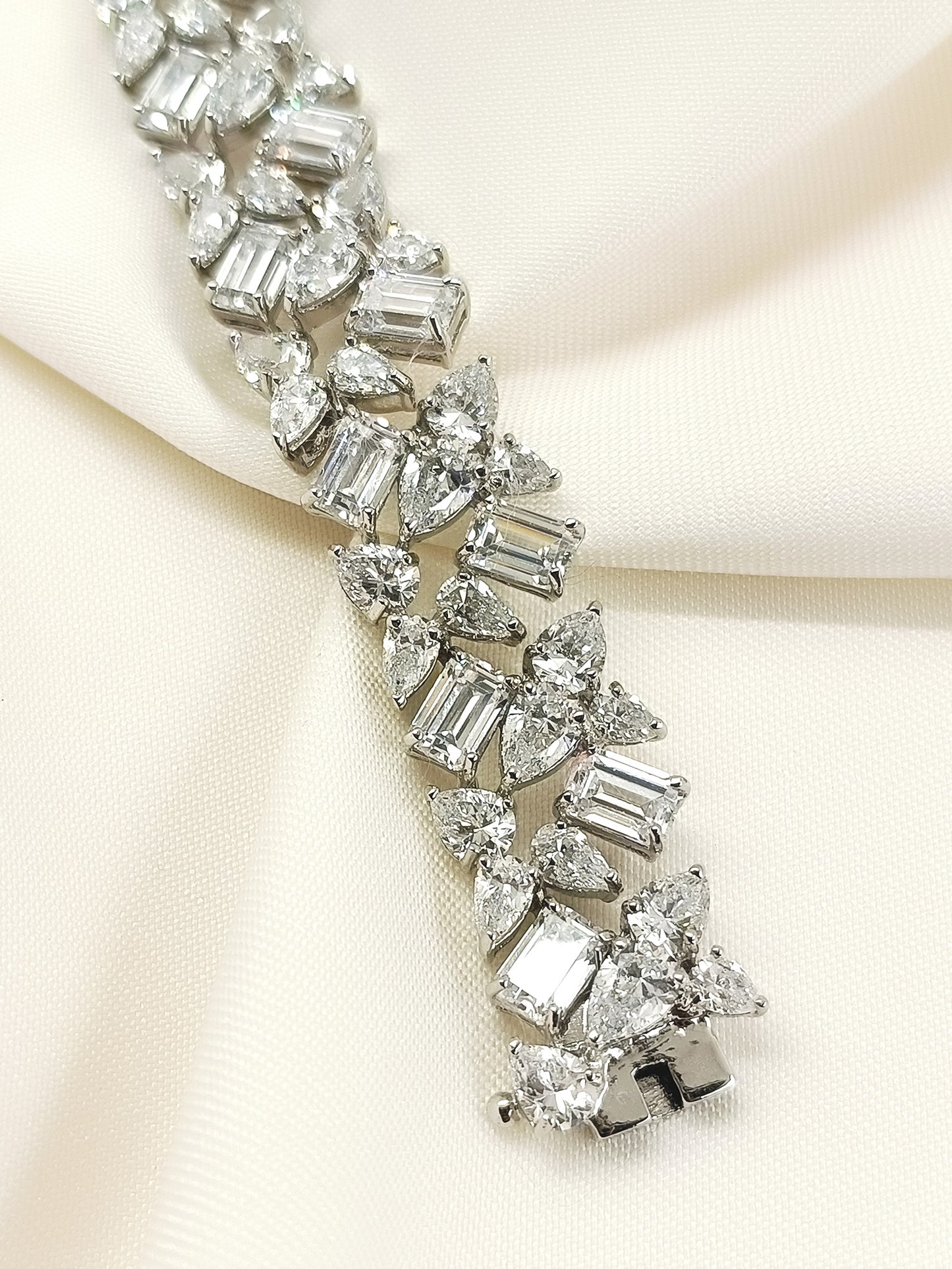 Madeline White 92.5 Silver American Diamond Bracelet