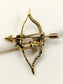 Harshvardhan Ruby Bow And Arrow Men's Brooch