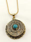 Chinmay Golden Men's Neckpiece