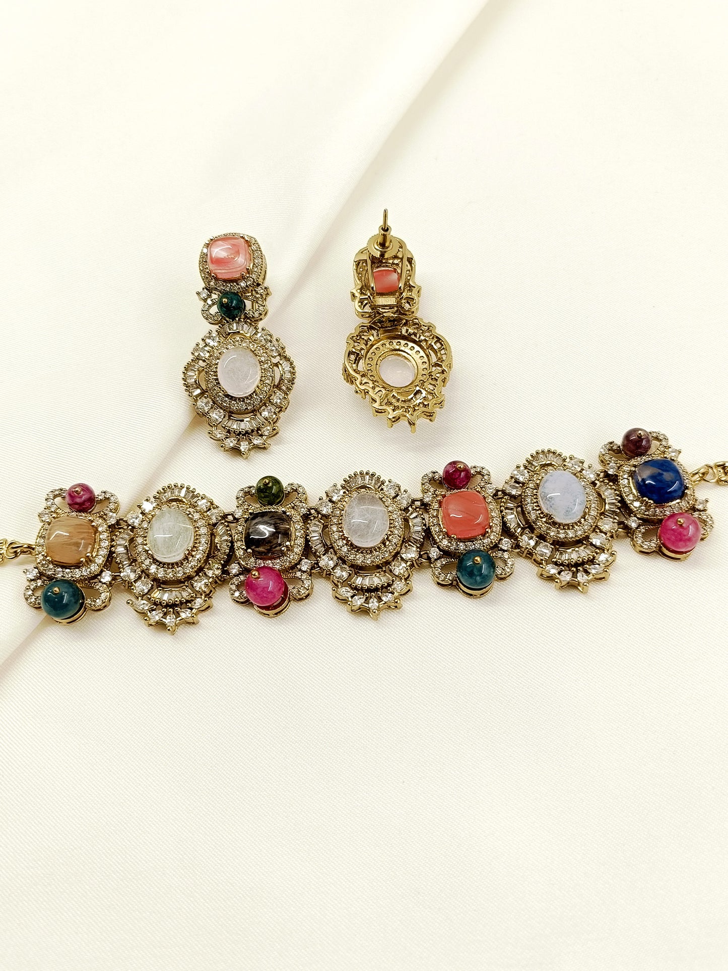 Bharvi Multi Colour Boutique Choker Set
