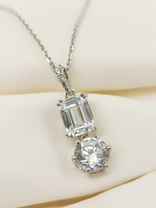 Elina 92.5 Silver Swarovski Stone Pendal