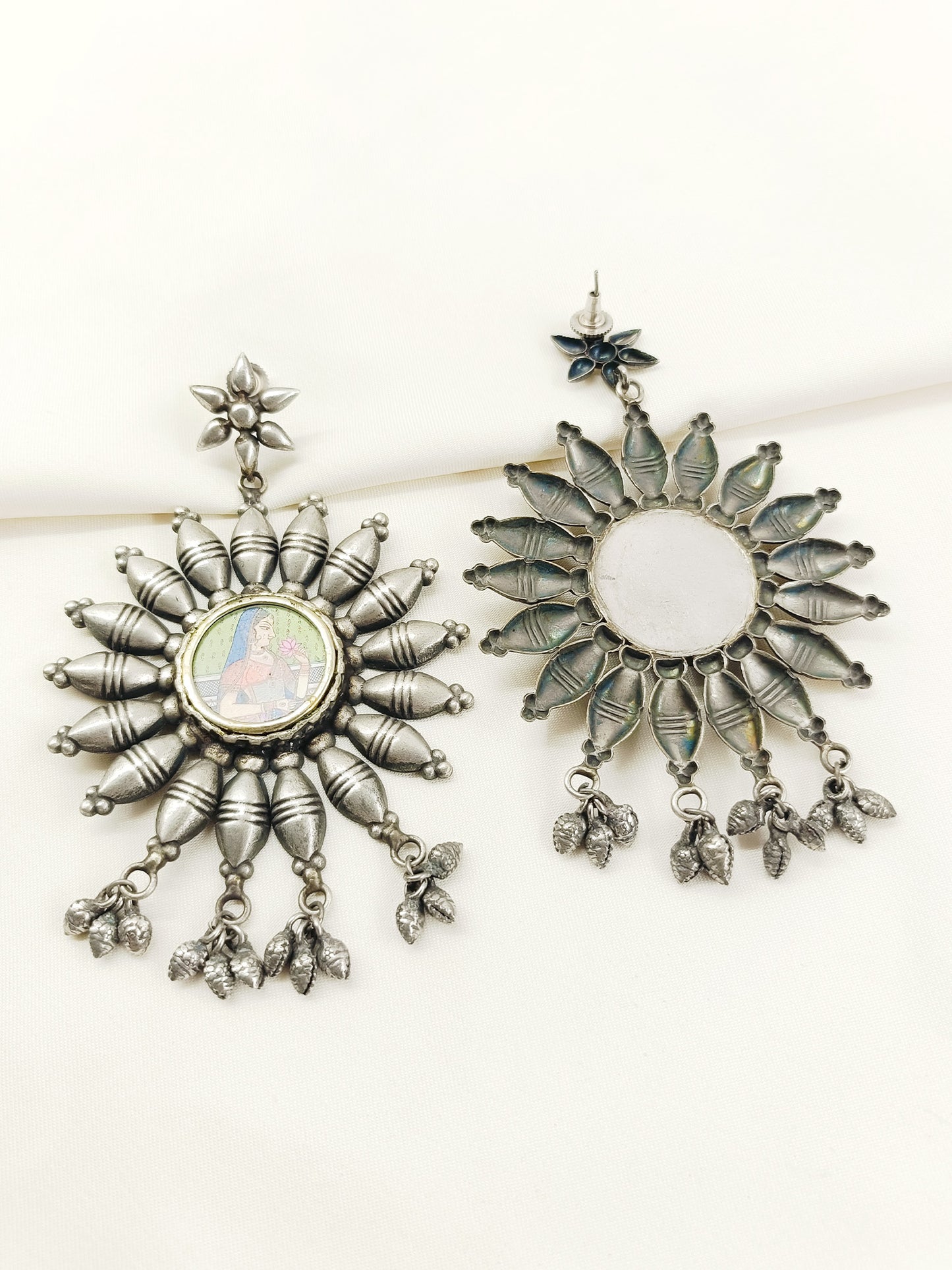 Mahua Multi Colour Oxidized Earring