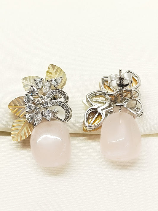Nirakula Baby Pink 92.5 Silver Natural Stone Tops
