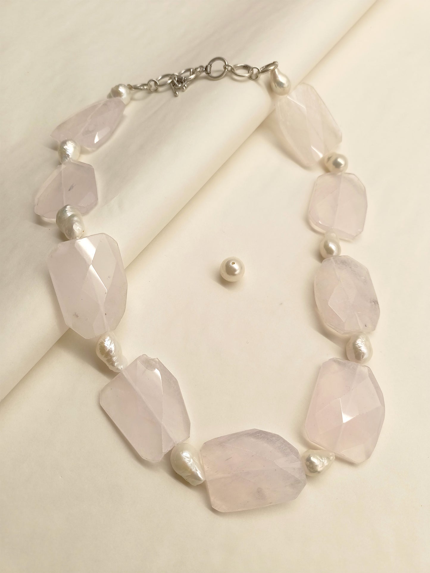 Sahrish Rose Quartz Necklace
