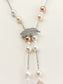 Conoidal Off White Beads Neckpiece