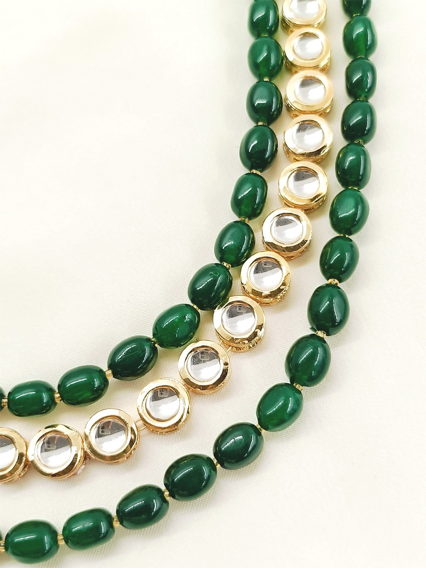 Prakash Green Groom Beads Neckpiece