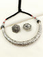 Irie Black Tribal Oxidized Hasli Choker Set