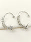 Shaweta White American Diamond Earrings