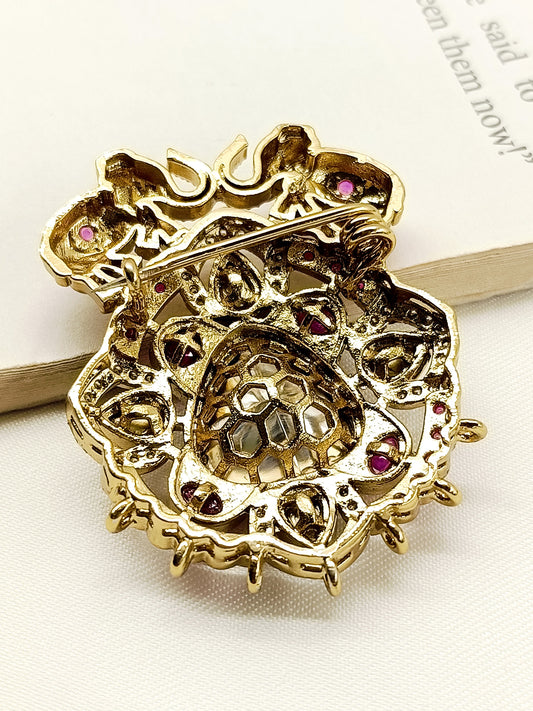 Manmeet Ruby Men's Brooch