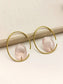Aayushi Pink Gold Plated Western Hoops