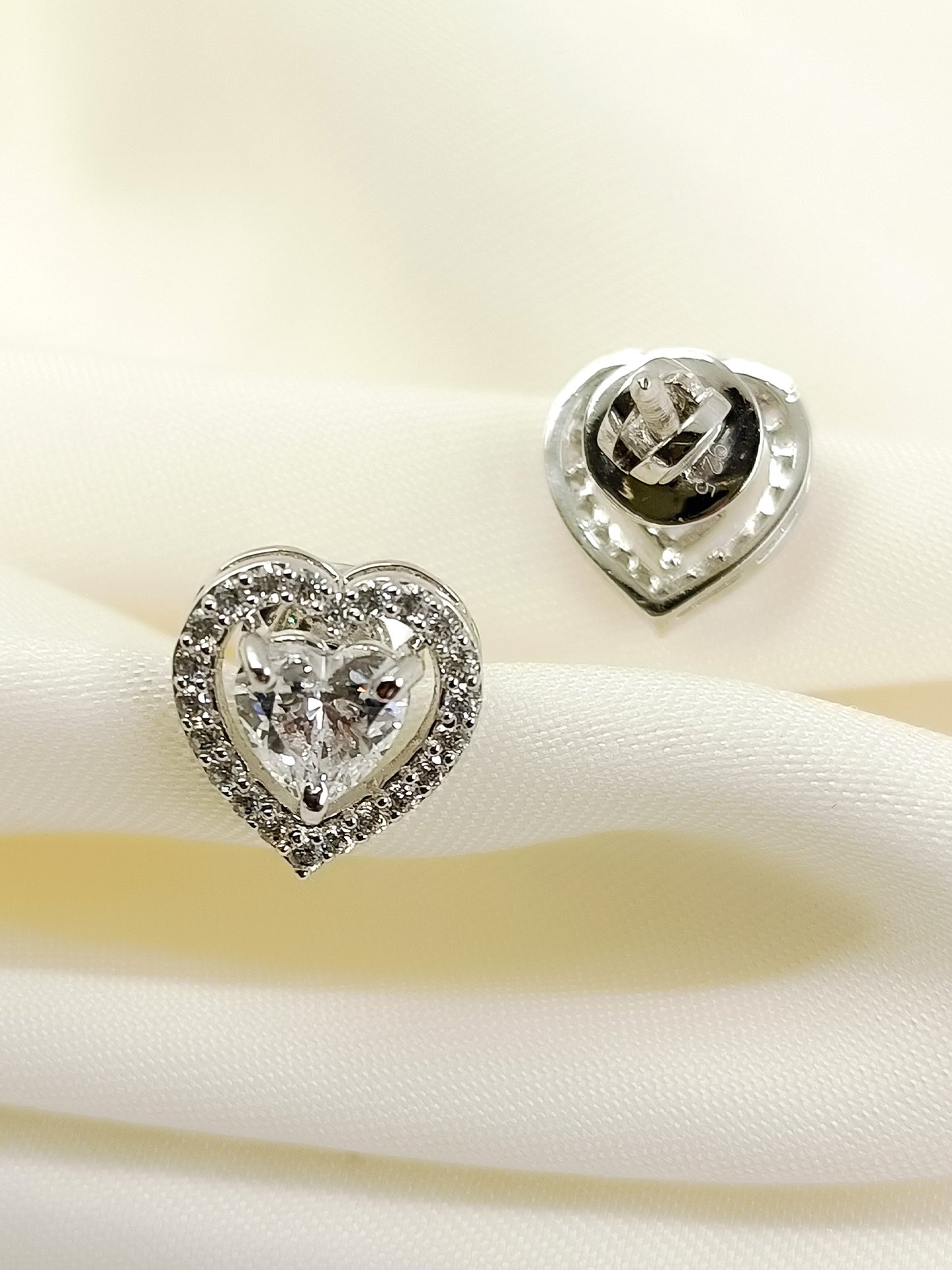 Dhani 92.5 Silver Swarovski Stone Tops