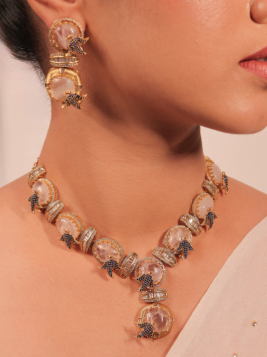 Dakini Pink Boutique Necklace Set