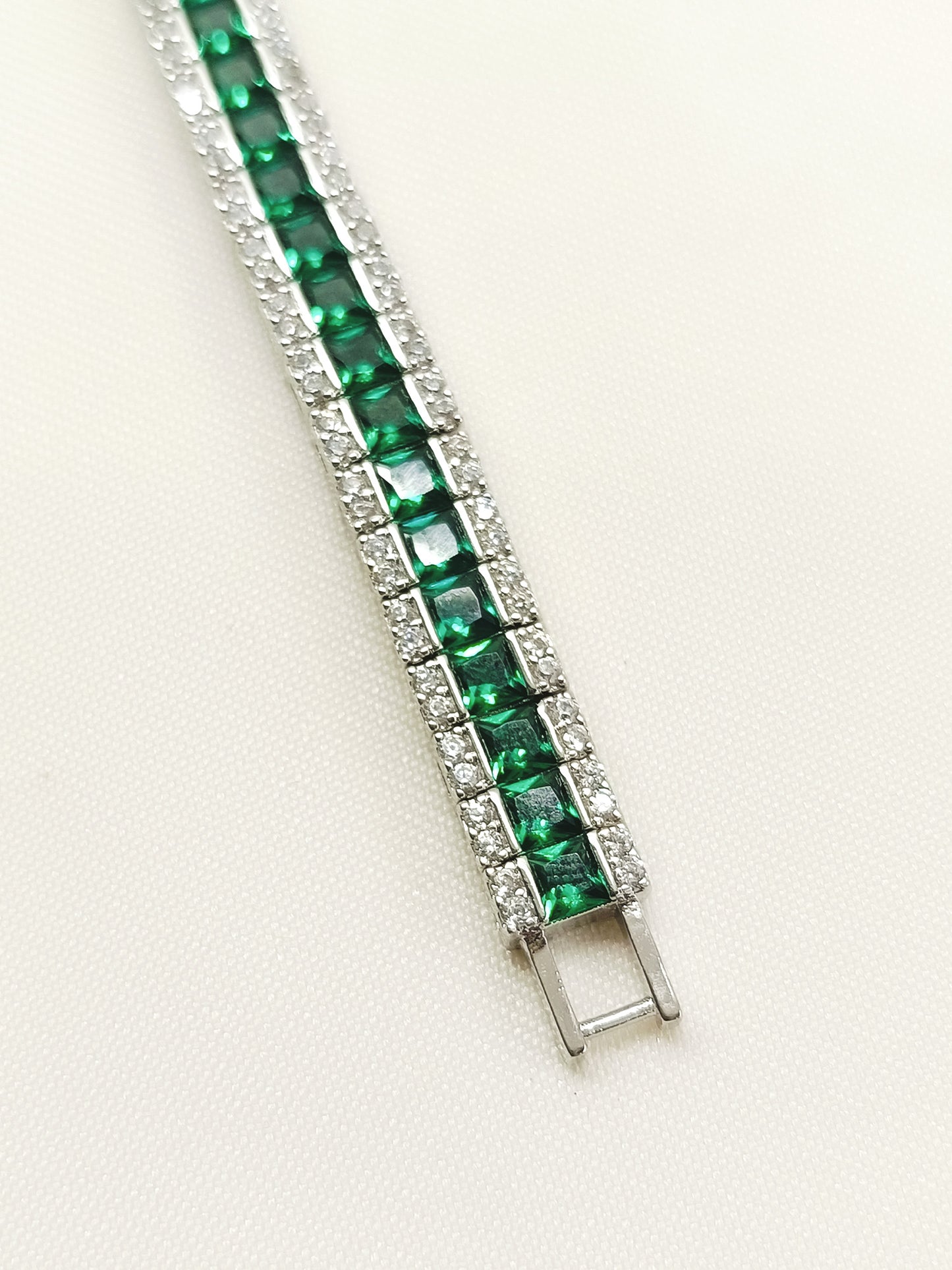 Hiral Green American Diamond Bracelet
