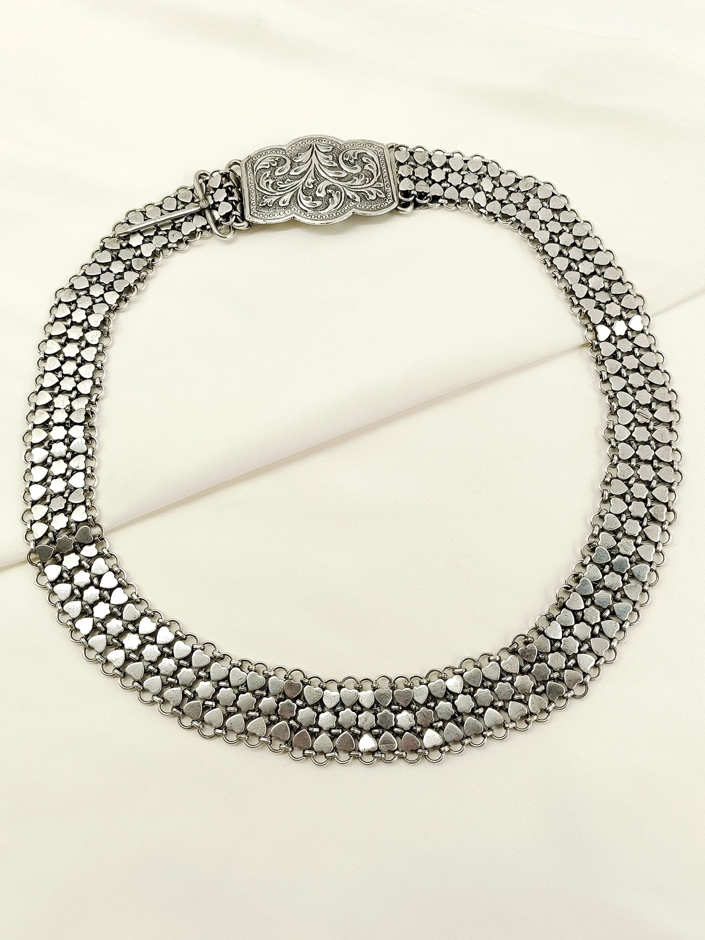 Binal Plain Oxidized Waist Belt