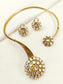 Alvina Kundan Combo Set In White