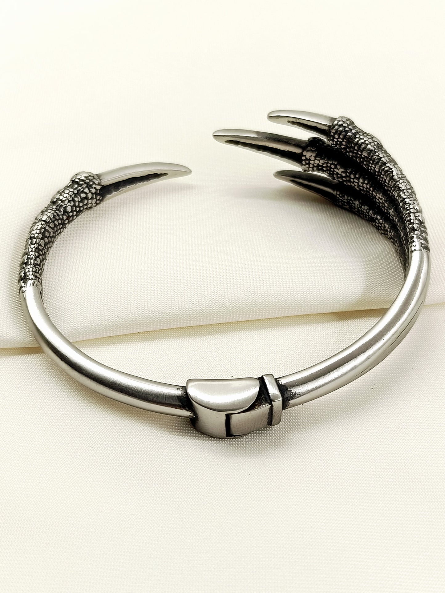 Shreyansh Dragon Claw Gun Metal Men's Bracelet