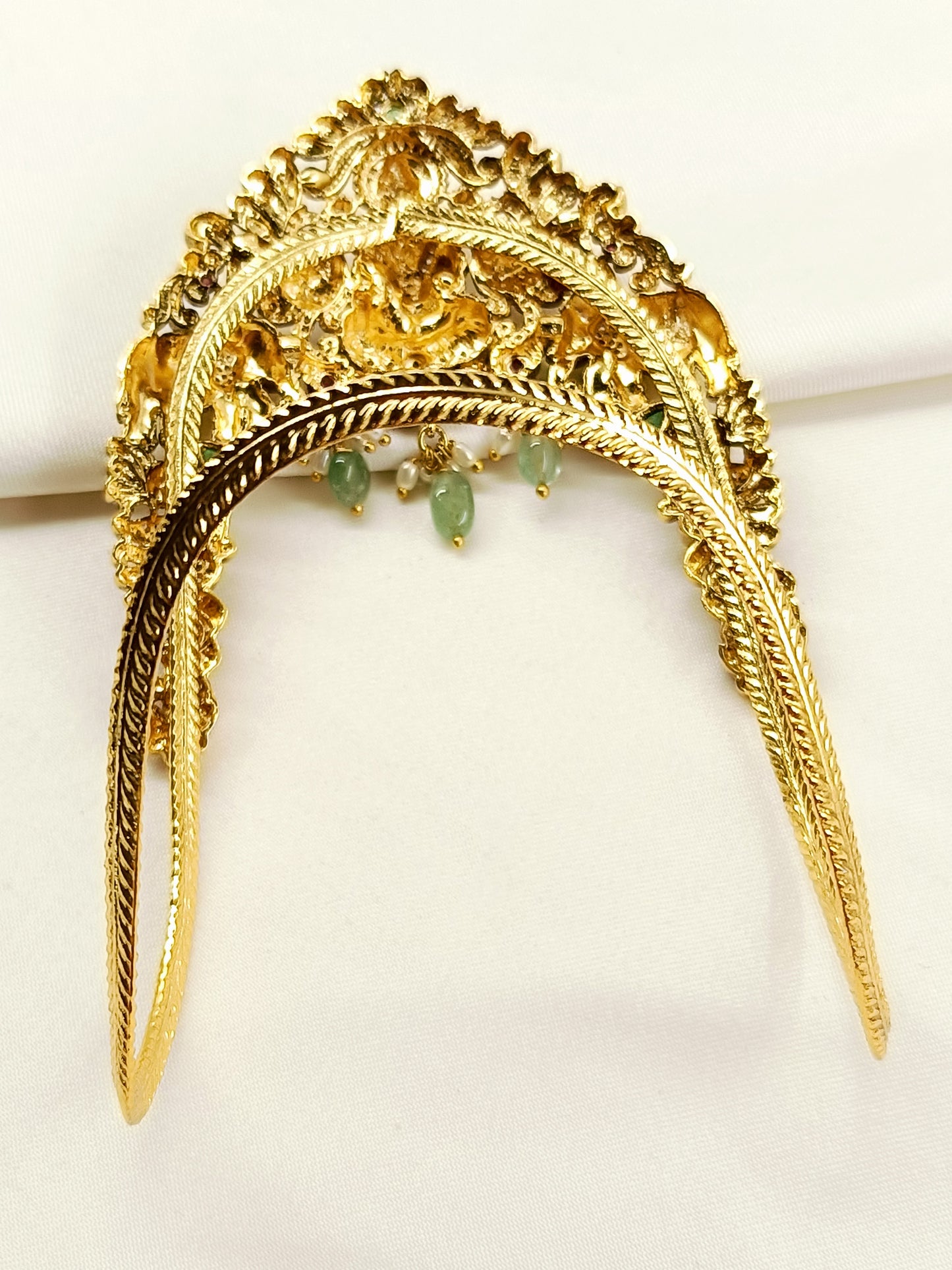 Ginni Temple Gold Lakshmi Bajubandh