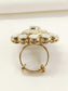 Madhurya White Kundan Finger Ring